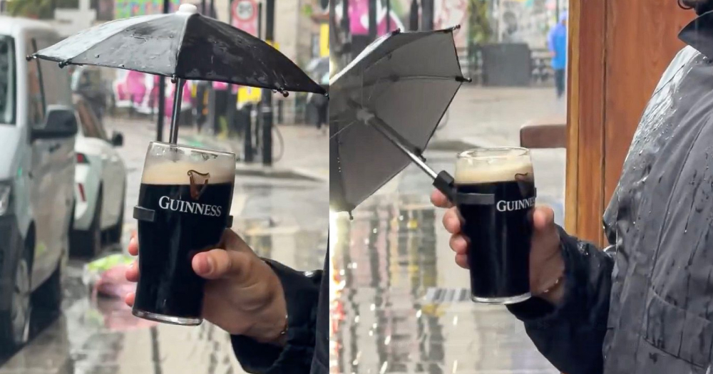 Cerveja na chuva? Guinness cria o ‘Guinnbrella’ e viraliza com solução genial