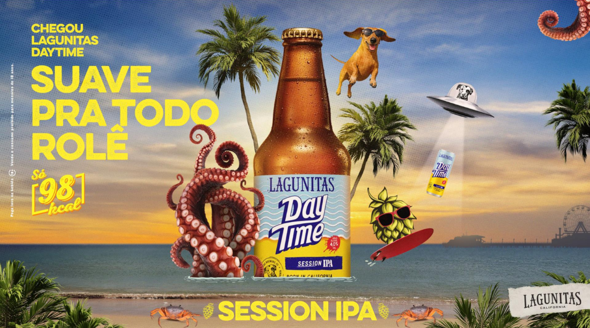 Lagunitas Daytime Chega ao Brasil: A Nova Session IPA ‘Suave Pra Todo Rolê’