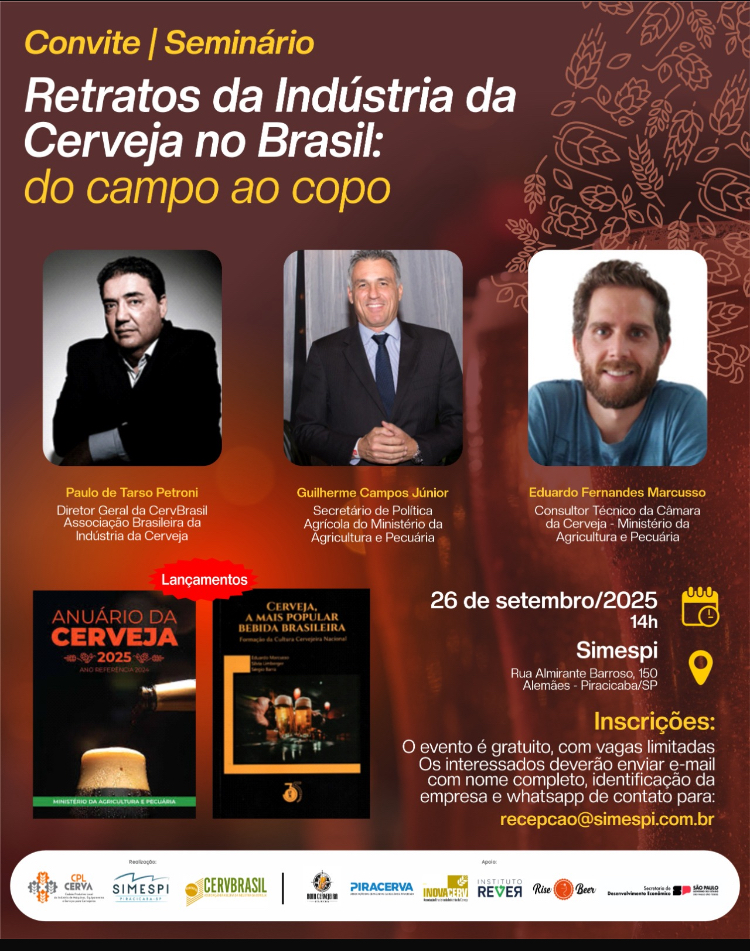 Raio-X do Setor: Seminário Detalha a Jornada da Cerveja no Brasil, do Plantio ao Brinde